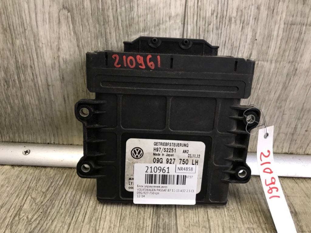 09G 927 750 LH | Блок управления АКПП VOLKSWAGEN PASSAT B7 11-15