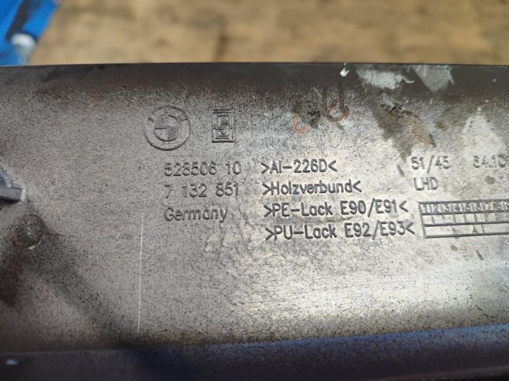 51457132851 | Накладка торпедо-центр. BMW 3 SERIES (E90-E93) 2005–2014 - Фото 8