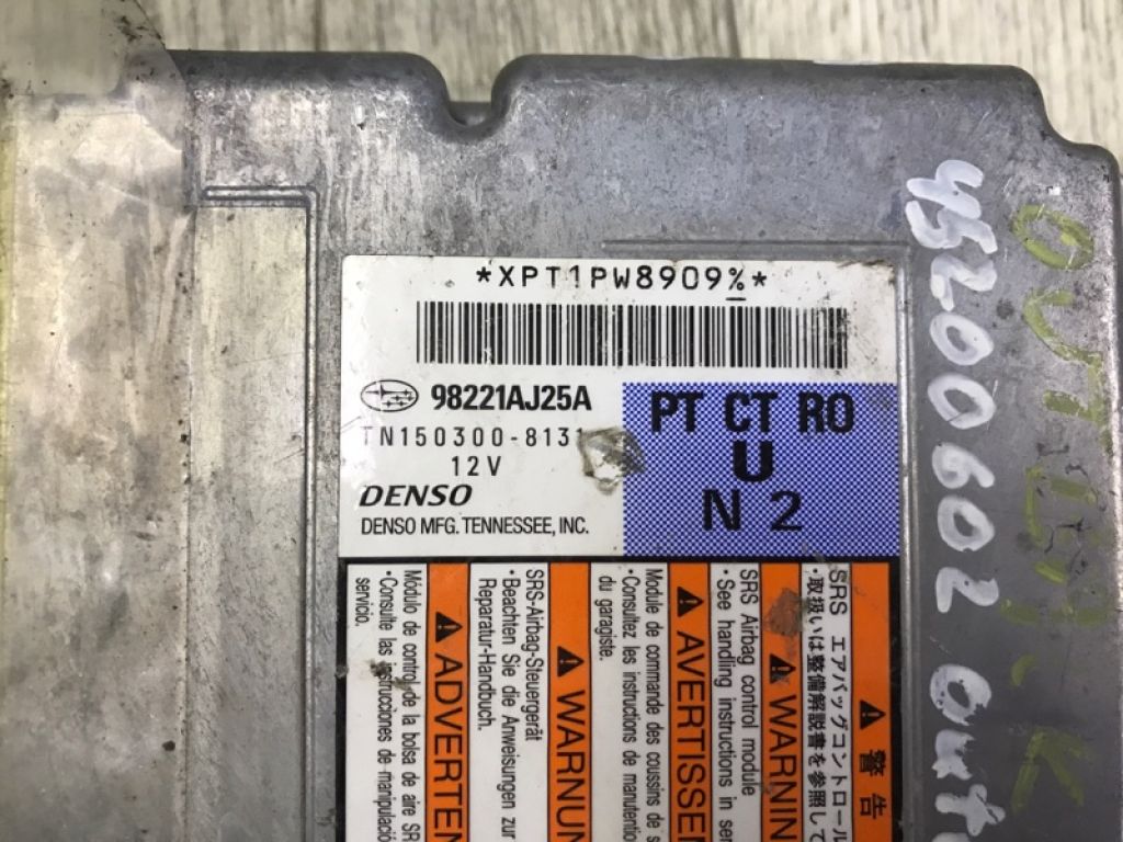 98221AJ25A | Блок керування AIRBAG SUBARU OUTBACK 09-14 BR - Фото 5