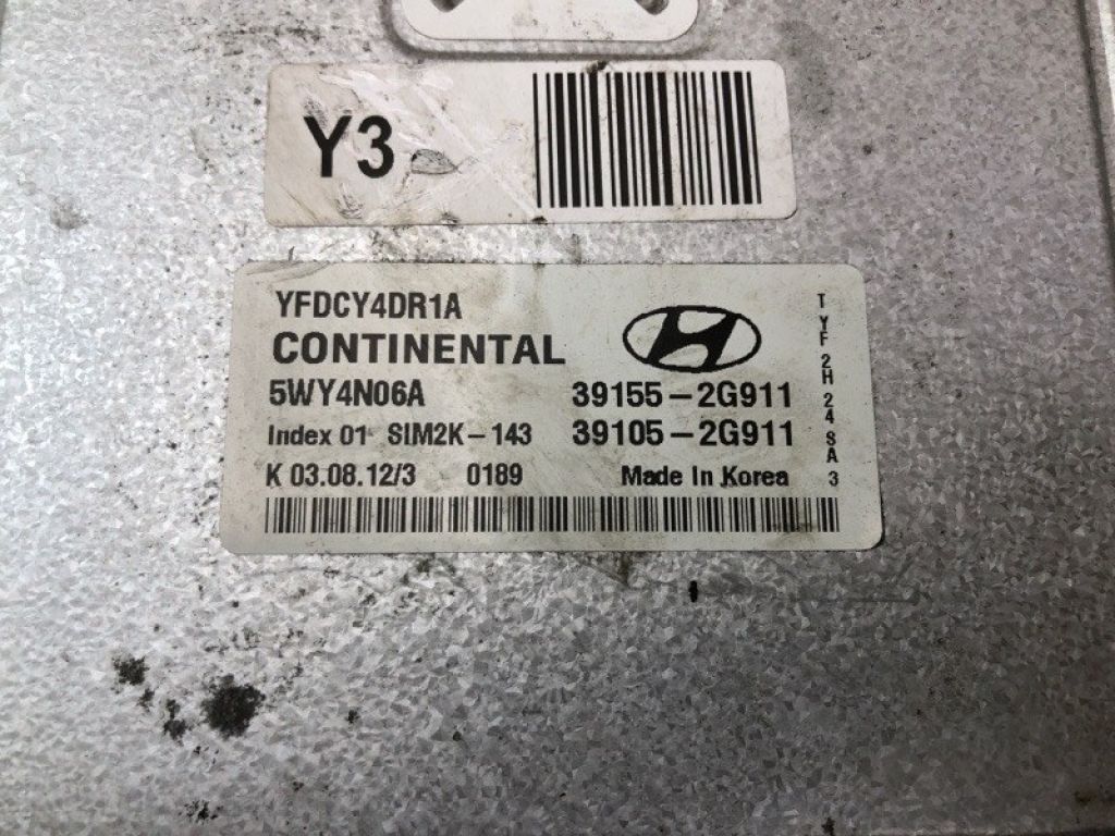 39105 2G915 | Блок керування двигуном HYUNDAI SONATA YF 10-14 - Фото 7