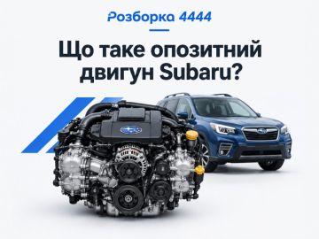 Что такое оппозитный двигатель Subaru?