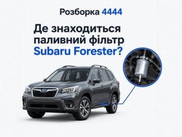 Где находится топливный фильтр Subaru Forester?