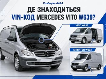 Где находится вин код мерседес вито 639?