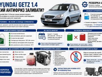 Hyundai Getz 1.4 какой антифриз заливать?