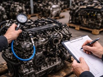Как проверить двигатель на авторазборке?