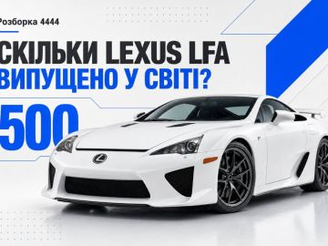 Сколько Lexus LFA выпущено в мире?