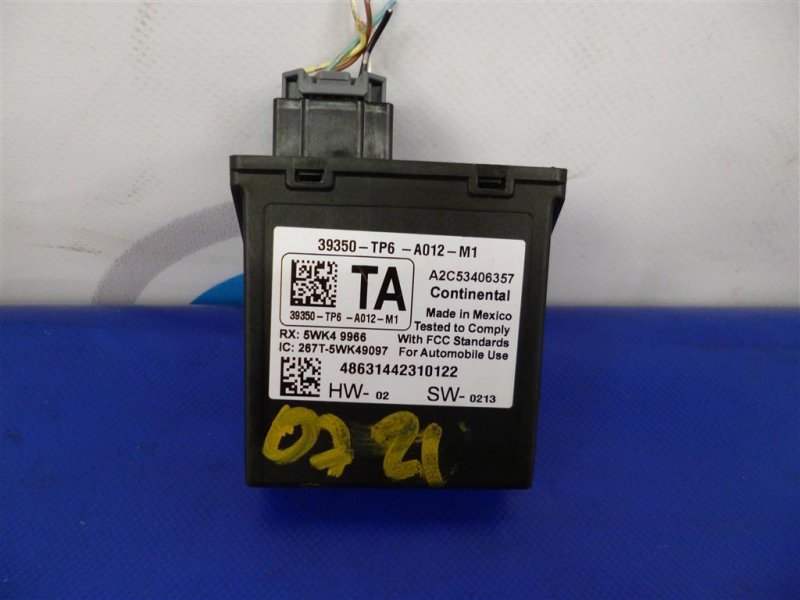 Блок керування тиском в шинах HONDA CROSSTOUR 09-15 39350-TP6-A01