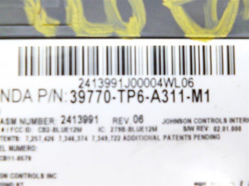 Блок керування блютуз HONDA CROSSTOUR 09-15 39770-TP6-A31 — 3