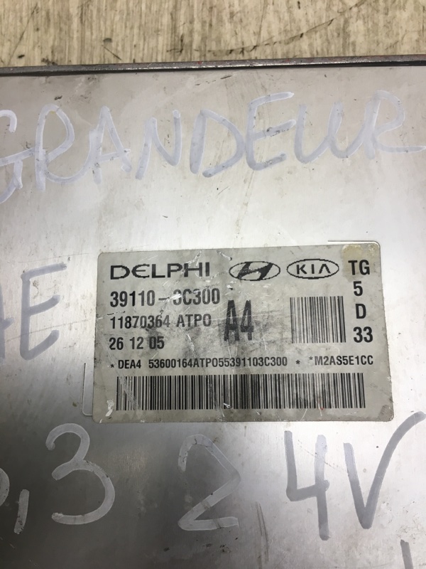 Блок керування двигуном HYUNDAI GRANDEUR 05-11 391103C300 — 3