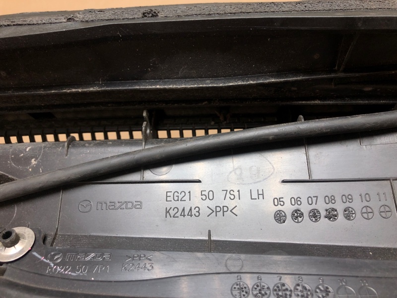 Пластик під лобове скло / Жабо лівий MAZDA CX-7 06-12 EG21-50-7S0J — 4