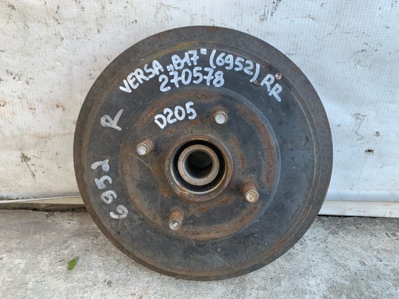 Гальмівний барабан NISSAN VERSA B17 11-19 43206-1HL0B