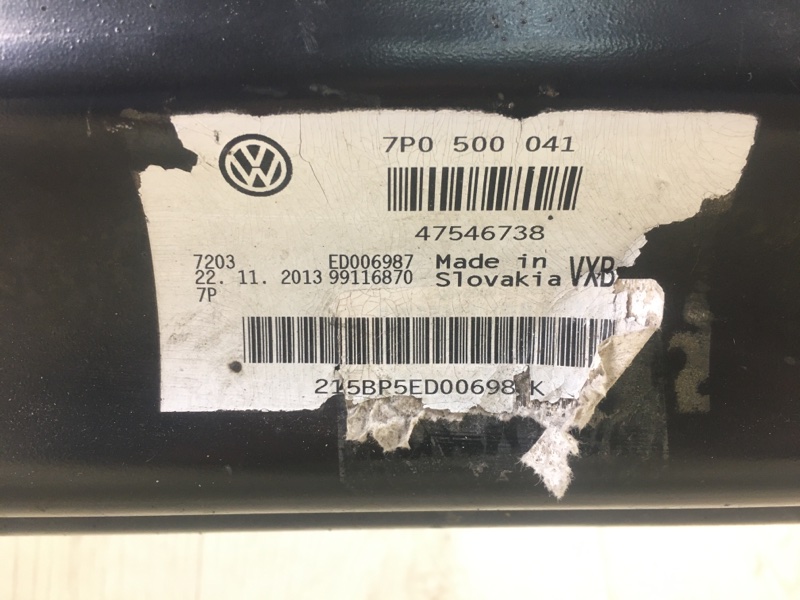 Балка задньої підвіски VOLKSWAGEN TOUAREG 10-17 7P6599030B — 2