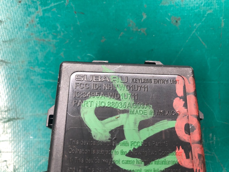 Блок керування центральним замком SUBARU OUTBACK 03-09 BP 88035AG03A — 3