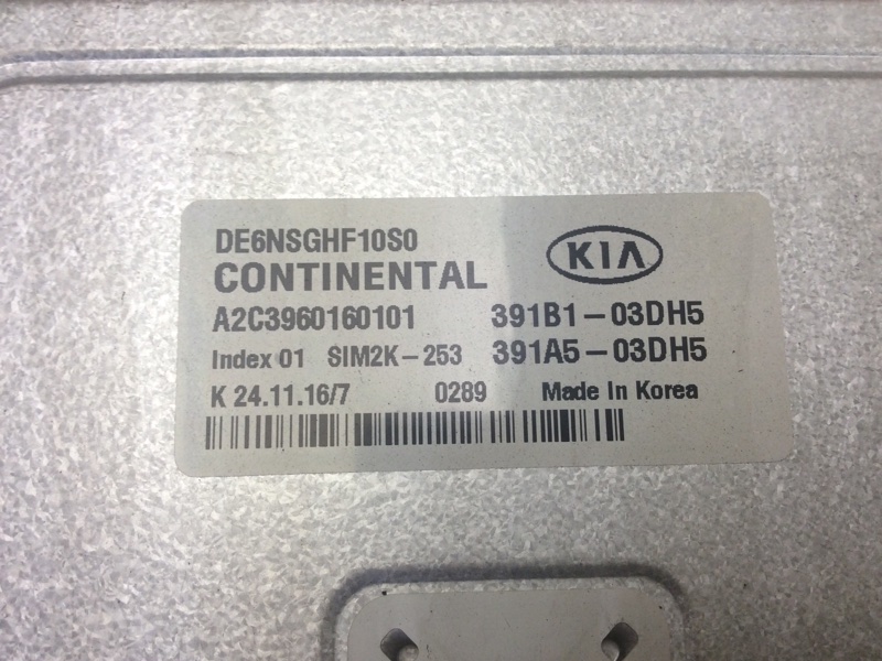 Блок керування двигуном KIA NIRO 16- 391A503DH7 — 4