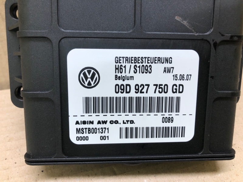 Блок керування АКПП VOLKSWAGEN TOUAREG 02-10 09D 927 750 GD — 3