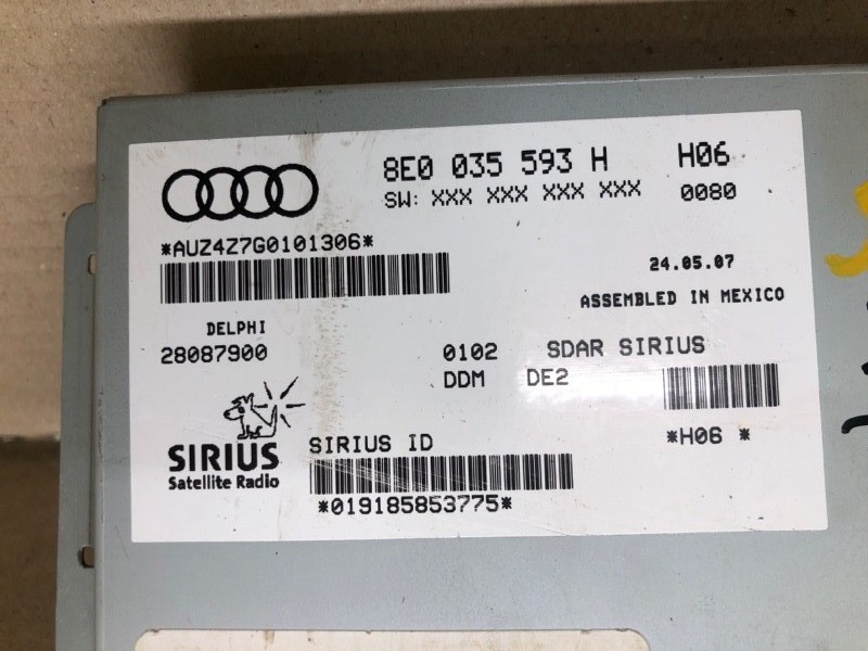 Блок керування мультимедіа VOLKSWAGEN TOUAREG 02-10 8E0 035 593 H — 2