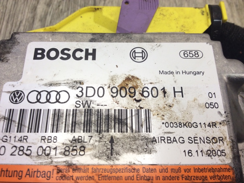 Блок керування AIRBAG PORSCHE CAYENNE 02-07 95561821900 — 2