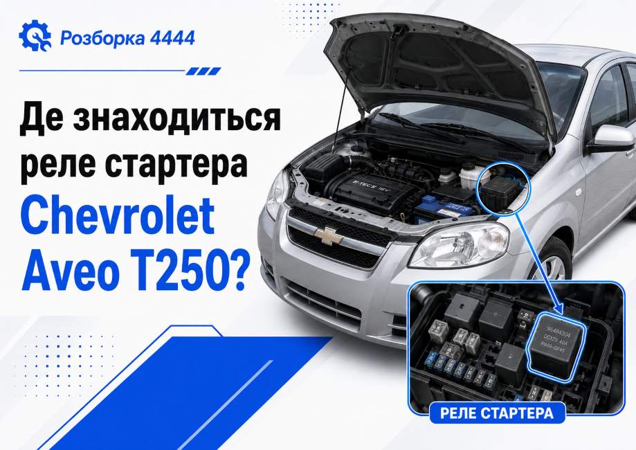 Где находится реле стартера Chevrolet Aveo T250? - фото 1