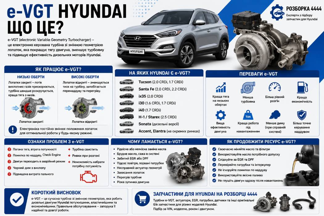 e-VGT Hyundai что это? | Разборка 4444 - фото 1