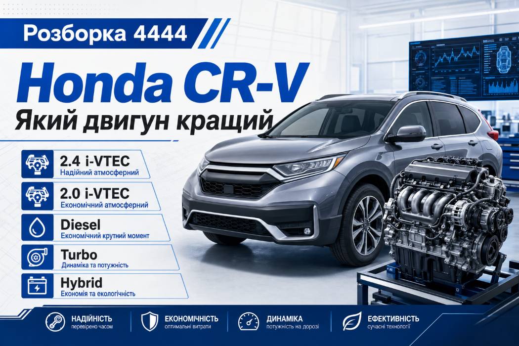 Honda CR-V какой двигатель лучше? | Разборка 4444 - фото 1