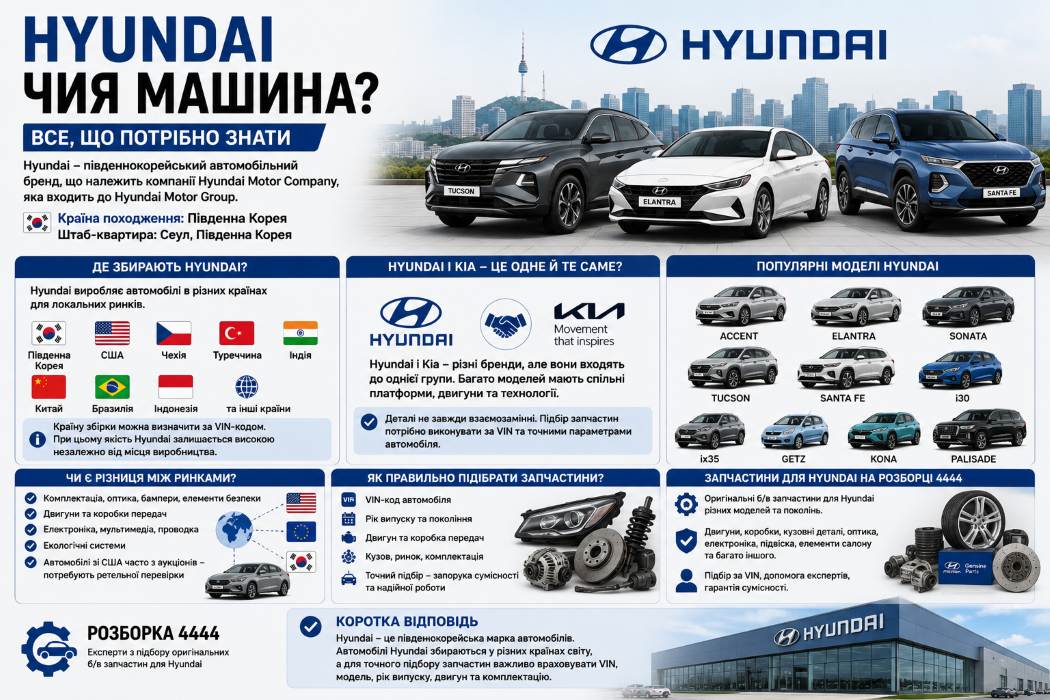 Hyundai чья машина? | Разборка 4444 - фото 1