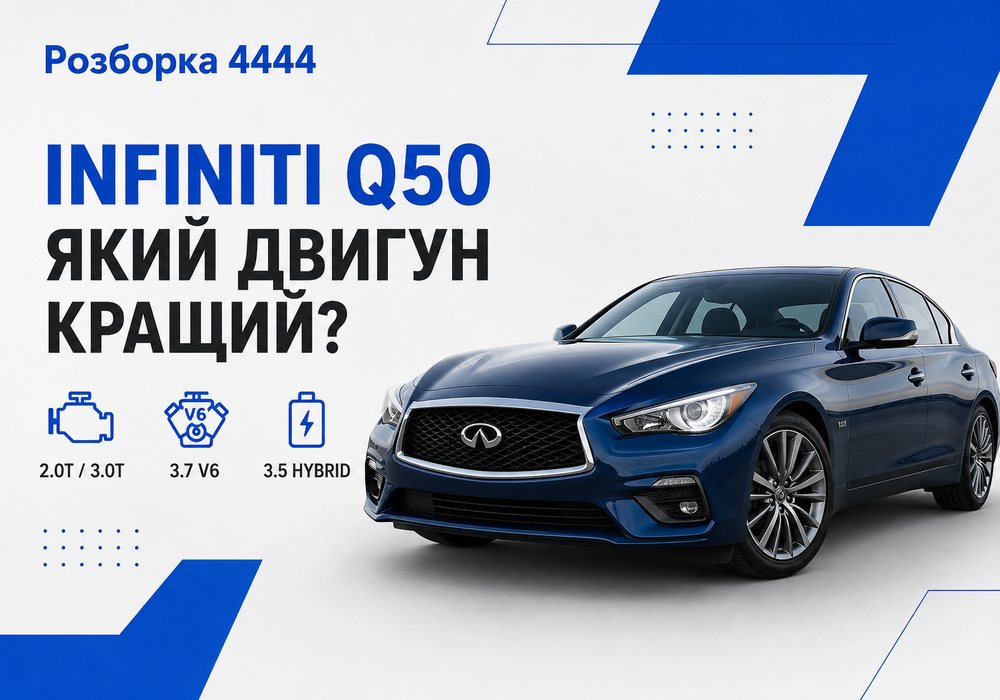 Infiniti Q50 какой двигатель лучше? | Разборка 4444 - фото 1