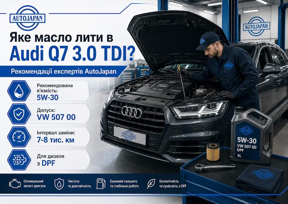 Яке масло лити в Audi Q7 3.0 TDI? | Autojapan - фото 1