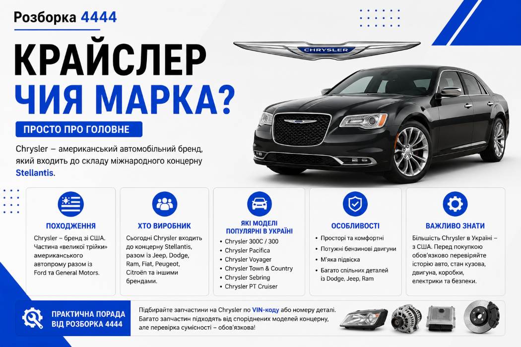 Крайслер чия марка? | Разборка 4444 - фото 1