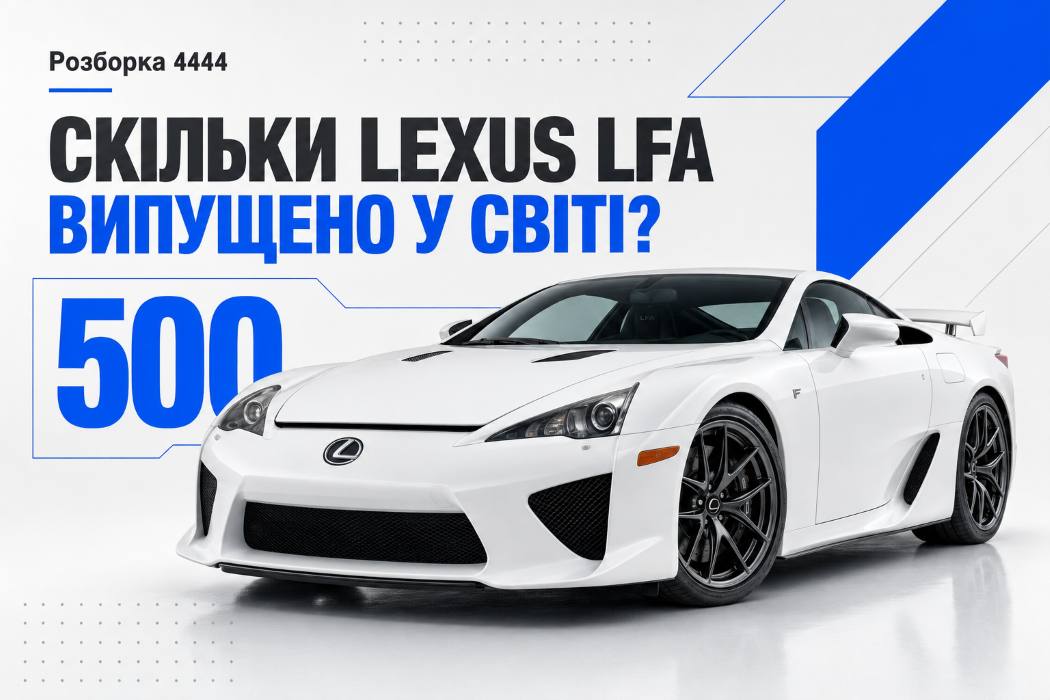 Сколько Lexus LFA выпущено в мире? | Разборка 4444 - фото 1