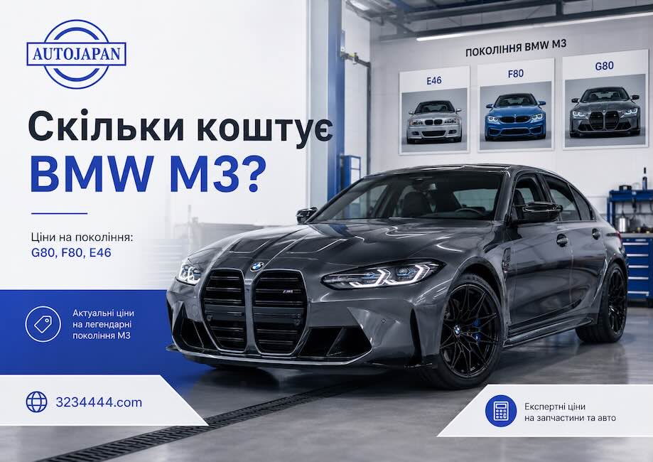 Скільки коштує BMW M3? | AutoJapan - фото 1