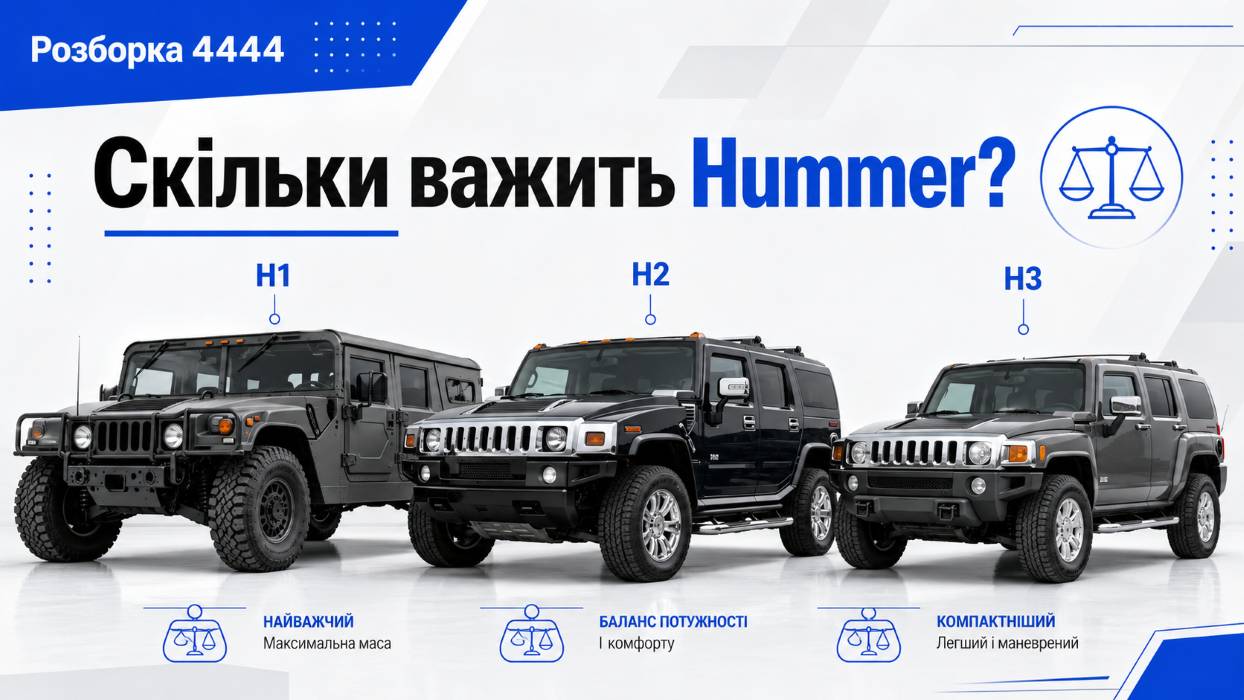 Скільки важить Hummer? | Розборка 4444 - фото 1