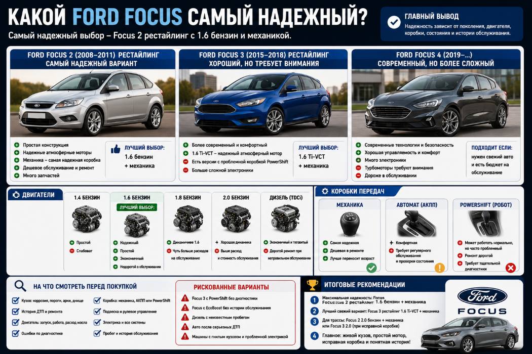 Какой Ford Focus самый надежный? | Разборка 4444 - фото 1