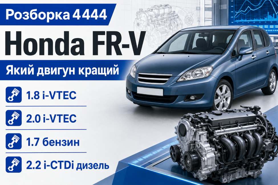 Какой двигатель Honda FR-V лучше? | Разборка 4444 - фото 1